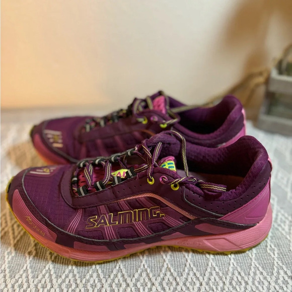 Salming Womens Trail T3 RunLite RocShield Trail Running Shoes, Size 7.5, Magenta - Picture 1 of 11